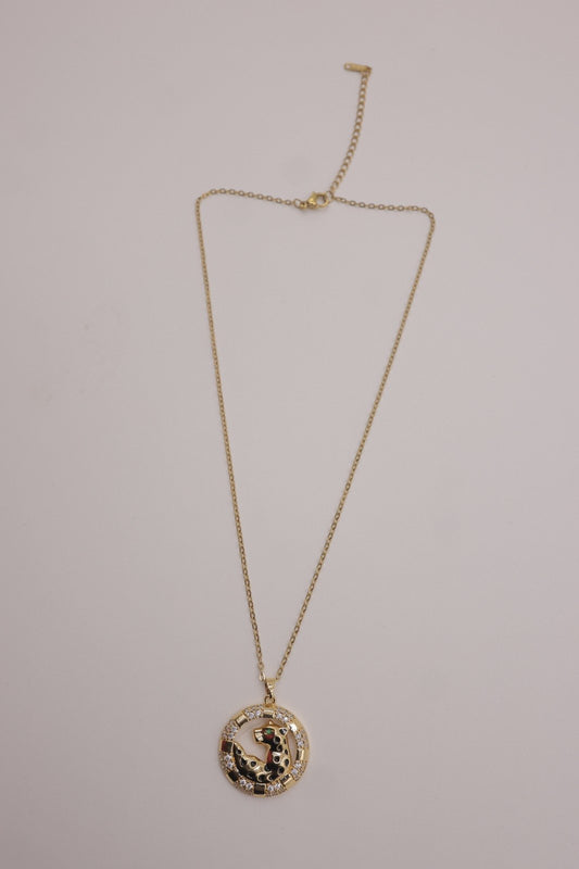 Openwork Medallion Necklace