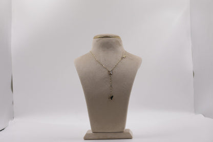 Butterfly Drop Lariat Necklace