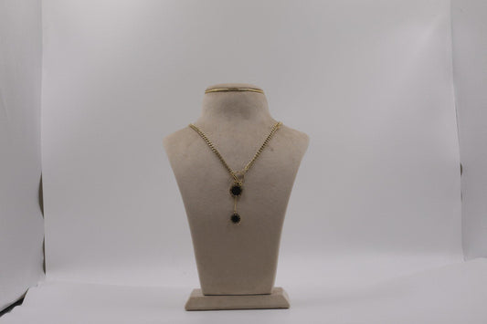 Black Stone Toggle Lariat