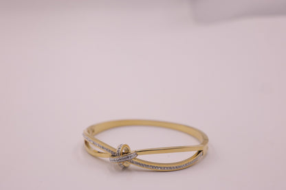 Crystal Twist Bangle Set