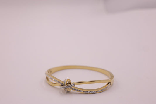 Crystal Twist Bangle Set